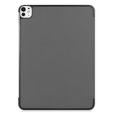 EIDERWOOD iPad Pro 11" (2024) Tri-Fold Leather Flip Case - Grey