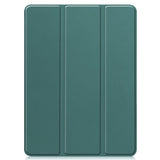 EIDERWOOD iPad Pro 11" (2024) Tri-Fold Artificial Leather Flip Case w. Apple Pencil Holder - Green