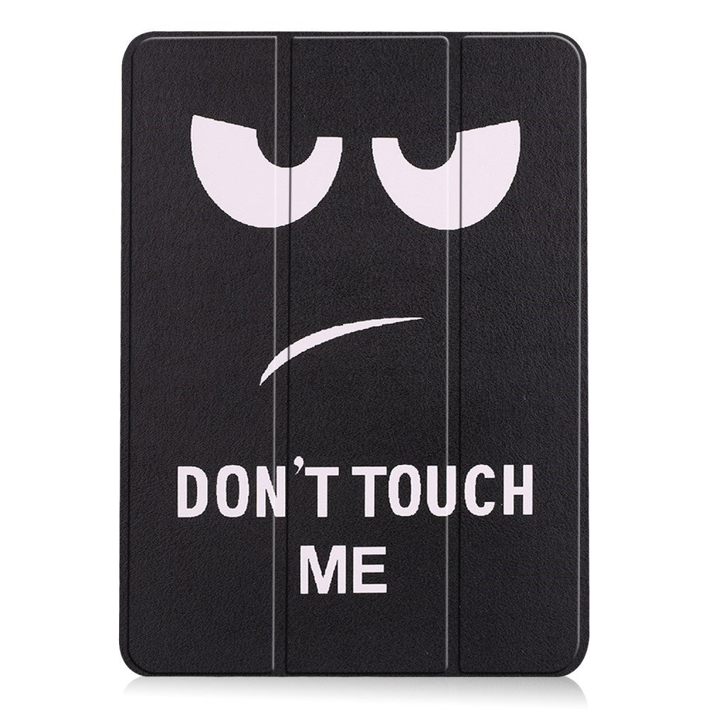 EIDERWOOD iPad Air 11" (2024) Tri-Fold Faux Leather Flip Case w. Wake-up / Sleep Function - "Don't Touch Me"