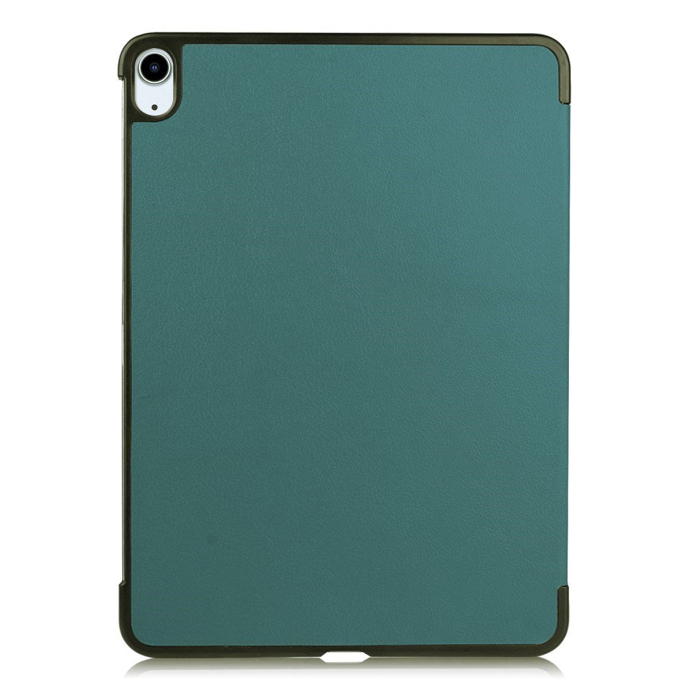 EIDERWOOD iPad Air 11" (2024) Litchi Tri-Fold Leather Flip Case - Green