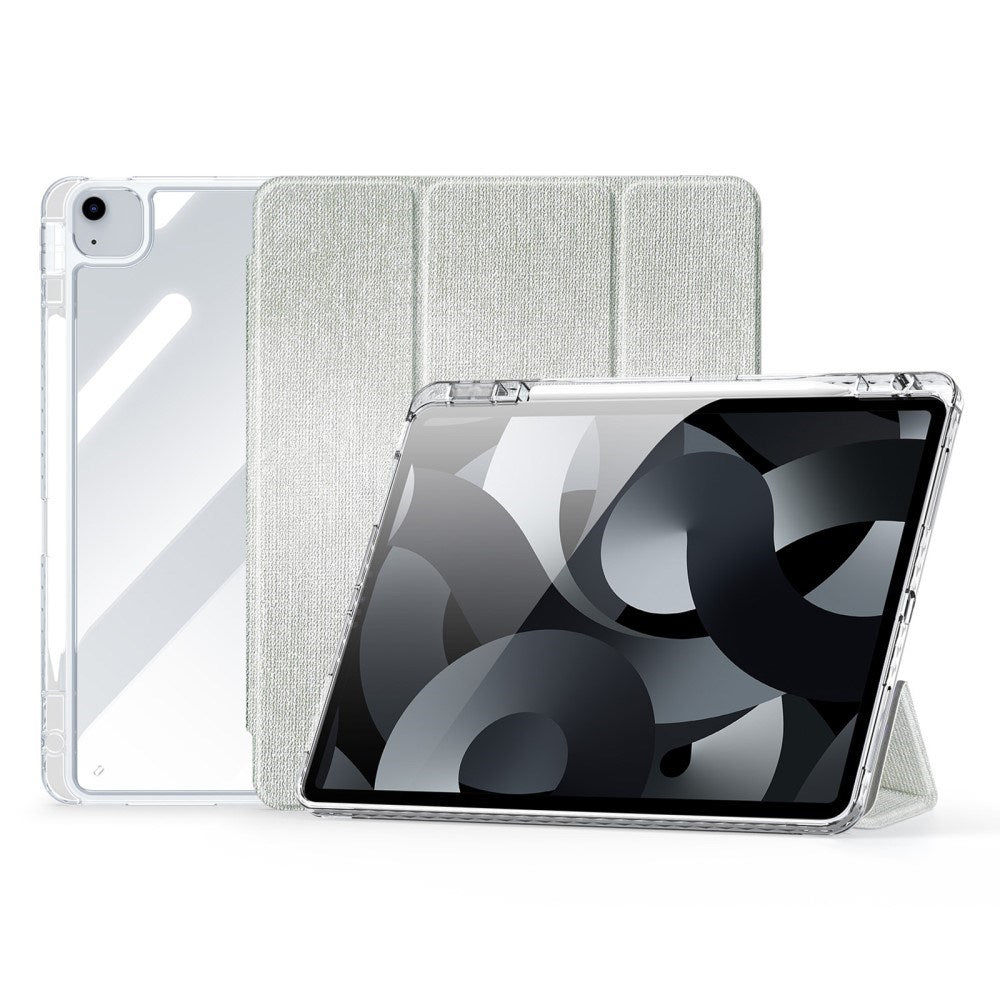 iPad Air 13" (2024) DUX DUCIS Unid Series Tri-Fold Flip Case - Transparent / Green