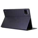 EIDERWOOD Xiaomi Pad 6S Pro Vegan Leather Tablet Flip Case with Stand Function - Dark Blue