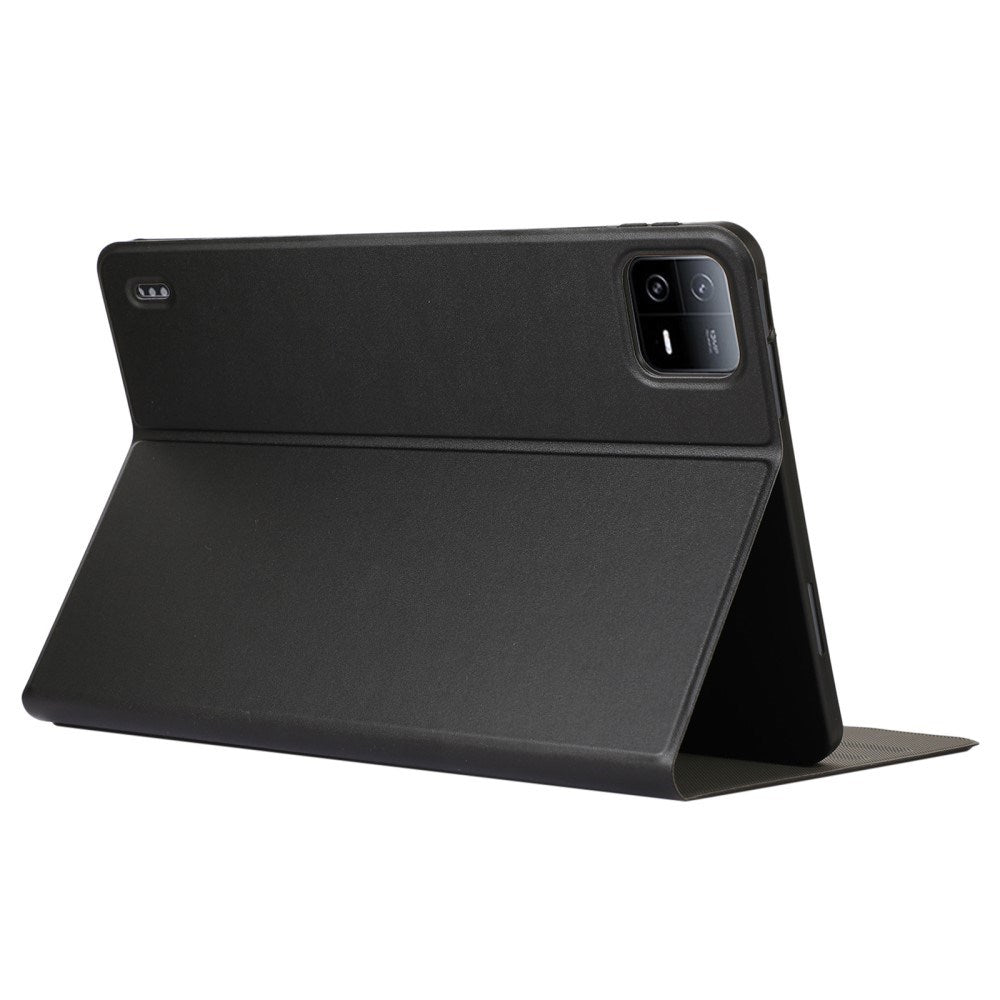 EIDERWOOD Xiaomi Pad 6S Pro Vegan Leather Tablet Flip Case with Stand Function - Black