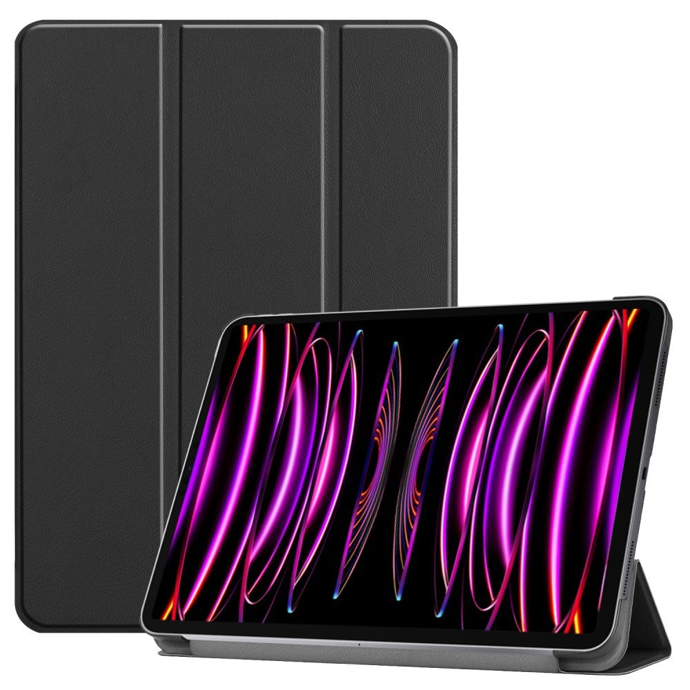 EIDERWOOD iPad Air 13" (2024) Tri-Fold Leather Flip Case - Black