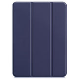 EIDERWOOD iPad Air 13" (2024) Tri-Fold Leather Flip Case - Blue