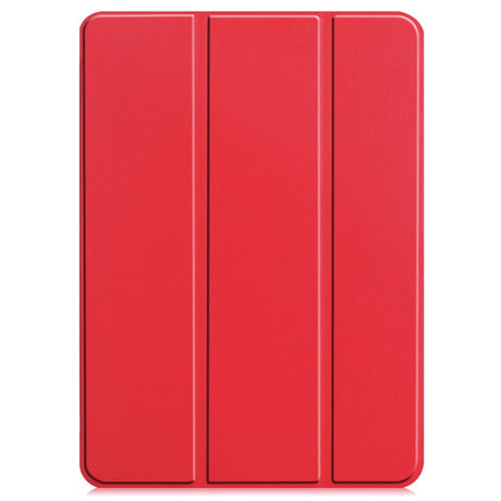 EIDERWOOD iPad Air 13" (2024) Tri-Fold Leather Flip Case - Red