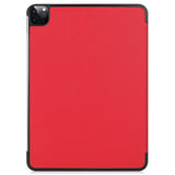 EIDERWOOD iPad Air 13" (2024) Tri-Fold Leather Flip Case - Red