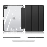 iPad Pro 13" (2024) Shockproof Case w. Pen Holder - Dux Ducis Toby Series - Transparent / Black