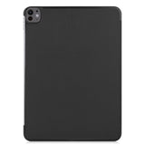 EIDERWOOD iPad Pro 13" (2024) Tri-Fold Leather Flip Case - Black