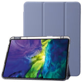 EIDERWOOD iPad Pro 11" (2024) Tri-Fold Artificial Leather Flip Case w. Apple Pencil Holder - Purple