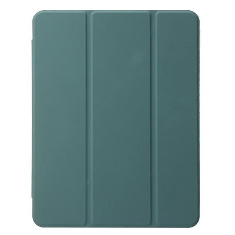 EIDERWOOD iPad Air 13" (2024) Tri-Fold Artificial Leather Flip Case w. Apple Pencil Holder - Green