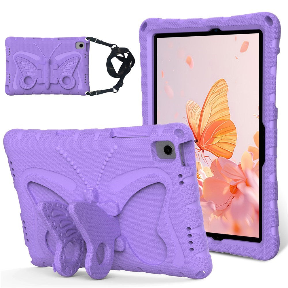 Samsung Galaxy Tab A11+ (Plus) / A9+ (Plus) EIDERWOOD Kids Case - Butterfly Kickstand Case - Purple