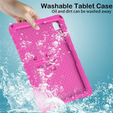 Samsung Galaxy Tab A11+ (Plus) / A9+ (Plus) EIDERWOOD Kids Case - Butterfly Kickstand Case - Hot Pink