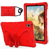 Samsung Galaxy Tab A11+ (Plus) / A9+ (Plus) EIDERWOOD Kids Case - Butterfly Kickstand Case - Red