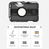 AULUMU Multifunctional Card Holder - MagSafe Compatible - Grey / Black