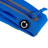Running Belt with Reflector & Storage Pockets - Blue