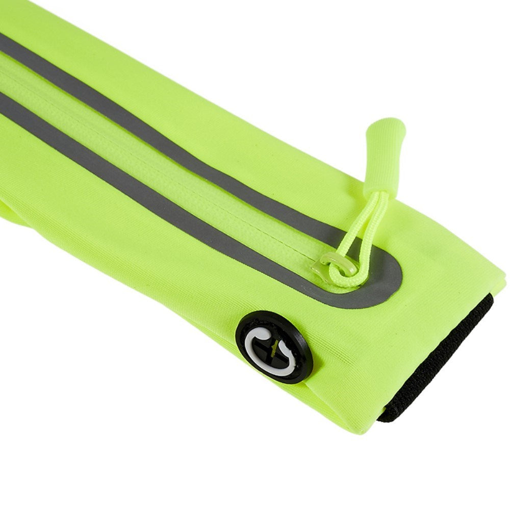 Running Belt with Reflector & Storage Pockets - Green