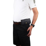 Universal Faux Leather Belt Case for Mobile (Max. Mobile: 150 x 75mm) - Black
