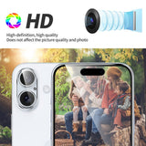 iPhone 16 2-in-1 Bundle Camera Lens Protector and Tempered Glass Screen Protector - Transparent