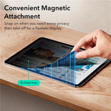 ESR iPad Pro 11 (2024) Magnetic Screen Protector - Privacy - Black / Transparent