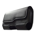 Universal Belt Pouch for Mobile - Elegant Faux Leather - Max. Mobile: 160 x 75mm - Black