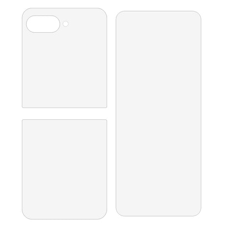 Screen Protector Set for Motorola Razr 50 Ultra 5G – Front & Back Full Coverage, Soft Plastic Hydrogel Film