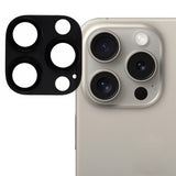 iPhone 16 Pro Camera Lens Tempered Protective Glass - Black