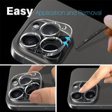 NORTHJO iPhone 16 Pro / 16 Pro Max Tempered Camera Lens Glass - 2 pcs. - Transparent