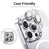 iPhone 16 Pro / 16 Pro Max Enkay Glass Protection for Camera Lens w. Rhinestones -Multi Colour