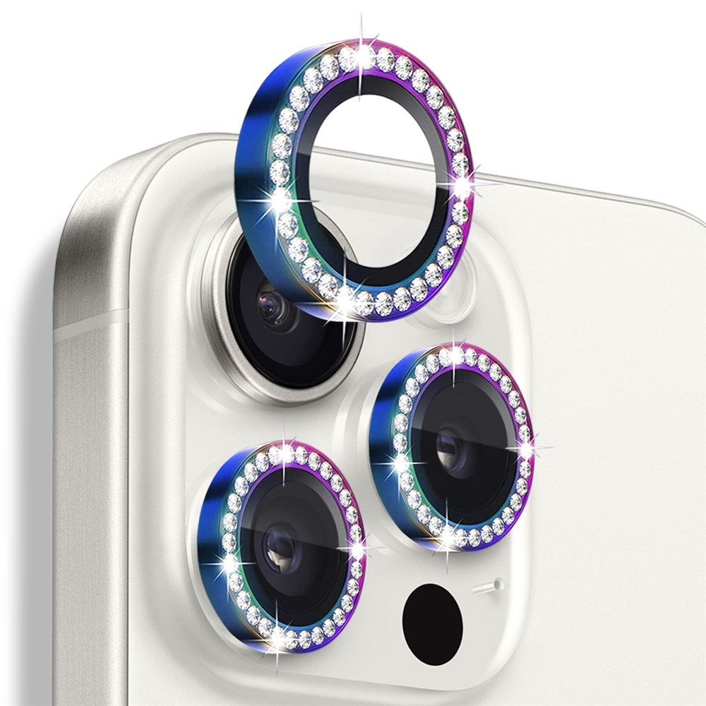 NORTHJO iPhone 16 Pro / 16 Pro Max Camera Lens Protector - Decorative Stones - Multi