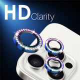 NORTHJO iPhone 16 Pro / 16 Pro Max Camera Lens Protector - Decorative Stones - Multi