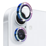 NORTHJO iPhone 16 / 16 Plus Camera Lens Protector - Decorative Stones - Multi