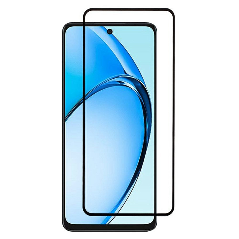 Oppo A60 Tempered Glass Screen Protector - Transparent / Black Edge