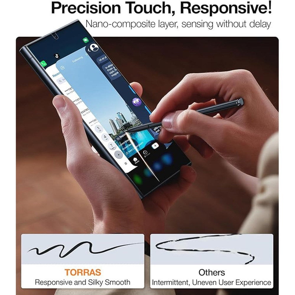 TORRAS Samsung Galaxy S24 Ultra Full Fit Tempered Screen Protector Glass - 2 Pcs. - Transparent