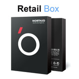 NORTHJO iPhone 16e Tempered Camera Lens Glass - Transparent / Black Edge