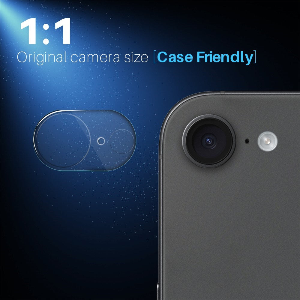 NORTHJO iPhone 16e Tempered Camera Lens Glass - 2 pcs. - Transparent