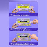 Samsung Galaxy Tab S11 / S10 Lite / S10 FE / S9 FE / S9 / S8 / S7 Screen Protective Glass with Mounting Frame - Transparent