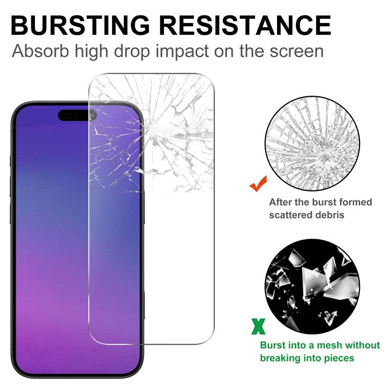 iPhone 17 2-in-1 Protection Set with Tempered Glass Screen Protector & 2 pcs Camera Lens Protection Film - Transparent