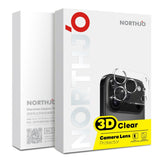 NORTHJO iPhone 17 Tempered Camera Lens Glass - Transparent - 2 Pcs.