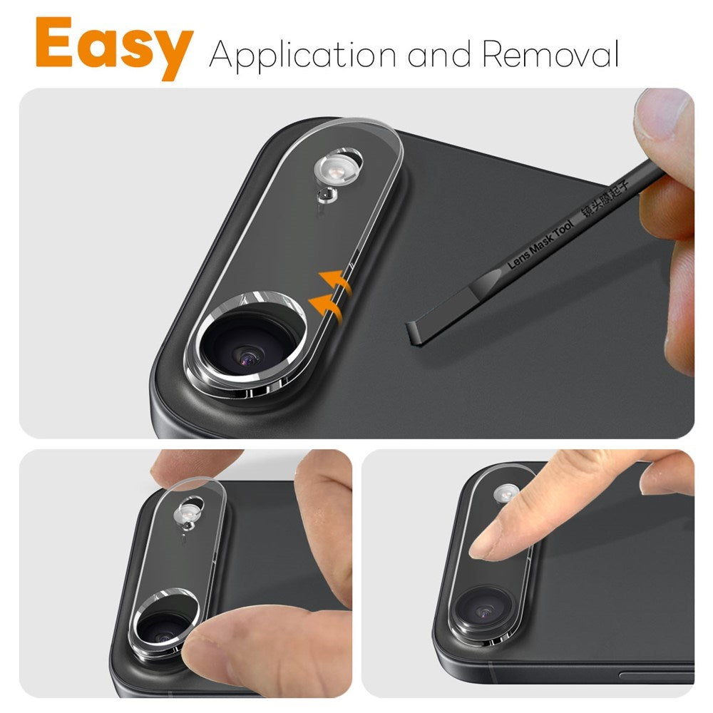 NORTHJO iPhone Air Tempered Camera Lens Glass - Transparent - 2 Pcs.