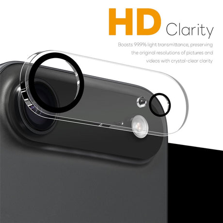 NORTHJO iPhone Air Tempered Camera Lens Glass - Transparent / Black Edge - 2 Pcs.