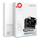 NORTHJO iPhone 17 Tempered Camera Lens Glass - Black - 2 Pcs.