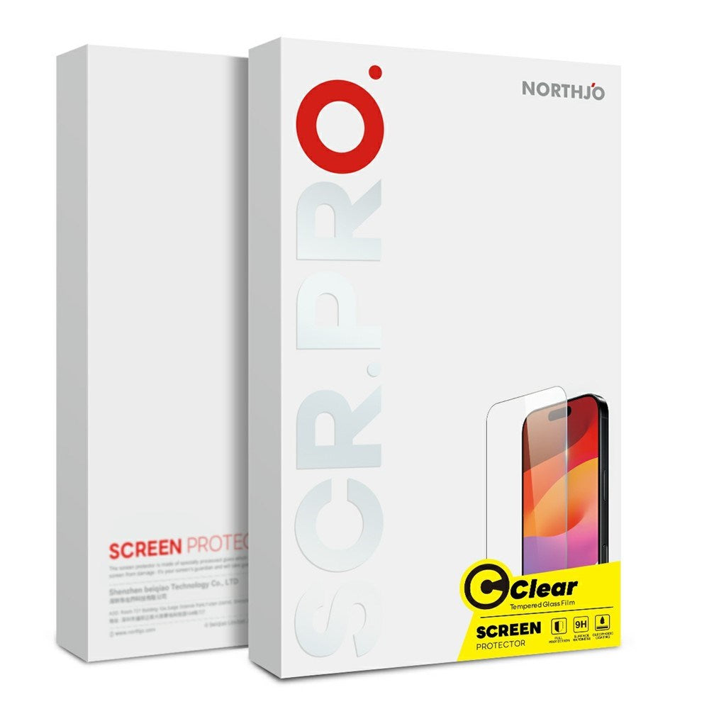 NORTHJO Samsung Galaxy A17 (5G) / A26 (5G) Screen Protector Tempered Glass 0.3 mm - 2 pcs - Transparent