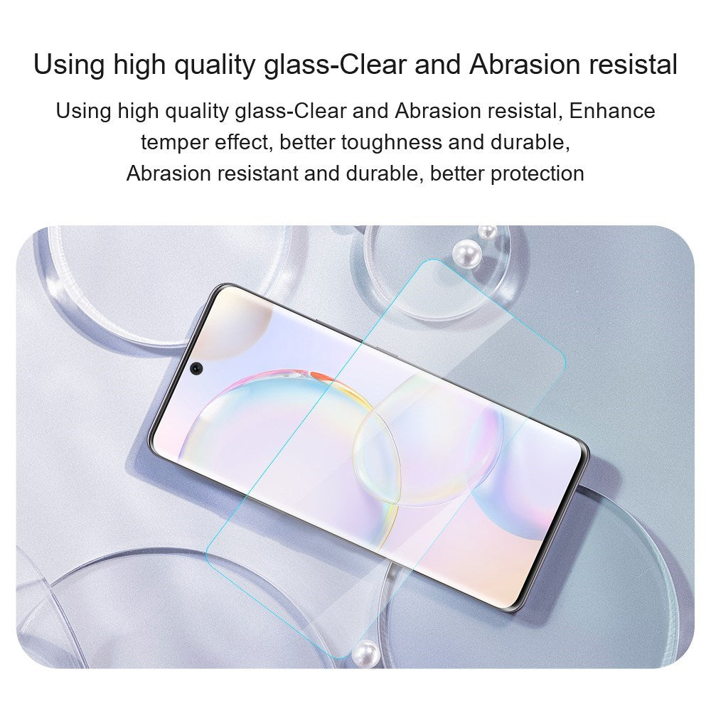 Honor 400 Smart (4G / 5G) AMORUS 2.5D Arc Edge Screen Protector in Aluminium-Silicon Glass - Transparent
