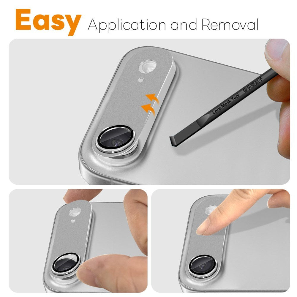 NORTHJO iPhone Air Camera Lens Protector - Matte Metal & Glass - Grey