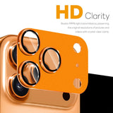 NORTHJO iPhone 17 Pro Max Camera Lens Protector - Matte Metal & Glass - Orange