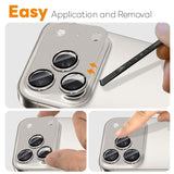 NORTHJO iPhone 17 Pro Max Camera Lens Protector - Matte Metal & Glass - Grey