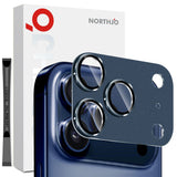 NORTHJO iPhone 17 Pro Max Camera Lens Protector - Matte Metal & Glass - Blue