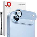 NORTHJO iPhone Air Camera Lens Protector - Brushed Metal & Glass - Silver