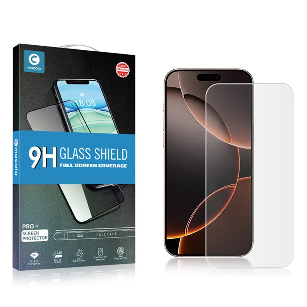 iPhone 18 Pro / 17 Pro MOCOLO Tempered Screen Protection Glass - Transparent